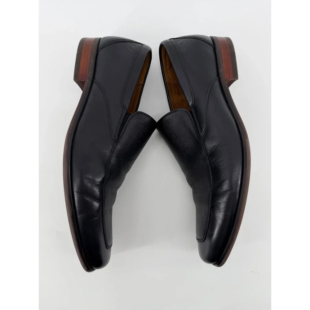 Florsheim Mens 15176-001 Black‎ Leather Slip On Loafers Dress Shoes Size 10D